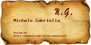 Michels Gabriella névjegykártya