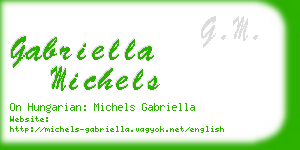 gabriella michels business card